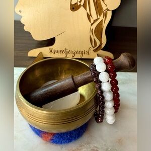 Garnet Carnelian Moonstone Sweetheart Bracelet Bundle